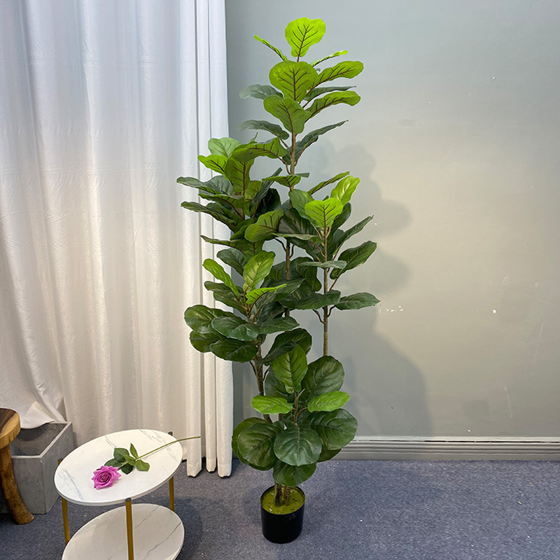 Fiddle Leaf Fig - 59-in duże Ficus drzewo sztuczne rośliny