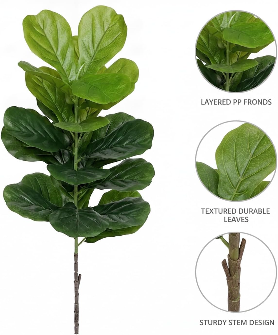 Duże plastikowe sztuczne drzew – Fiddle Leaf Fig recenzja i cena