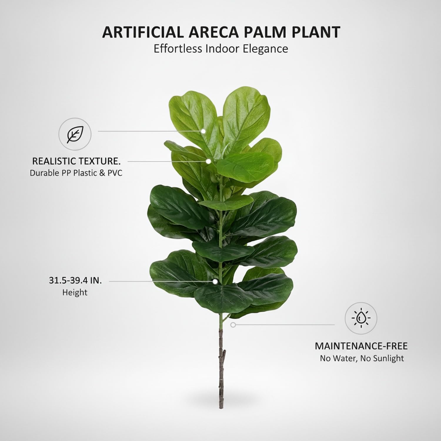 Duże plastikowe sztuczne drzew – Fiddle Leaf Fig recenzja i cena